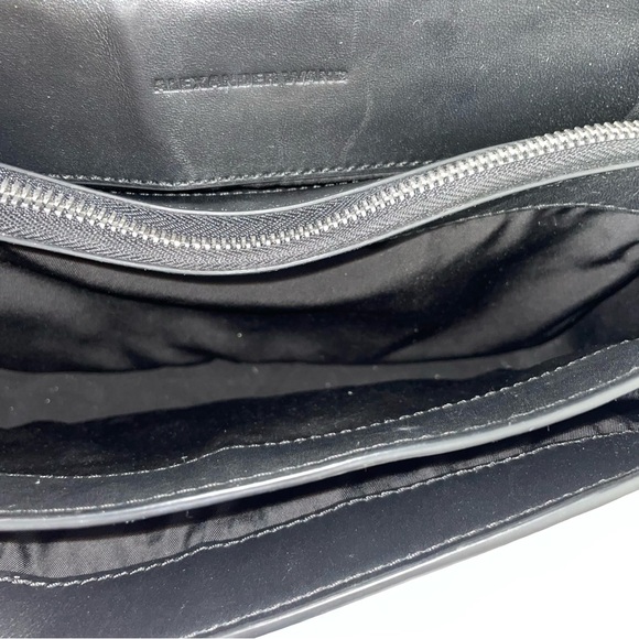 Alexander Wang Prisma Envelope Black Leather Shoulder Bag - Picture 10 of 16